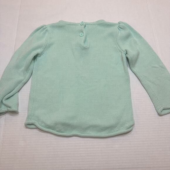 Mint Green Star Sweater sz 3T Girl's Knit Sweater Rolled neck knit sweater - Picture 5 of 6